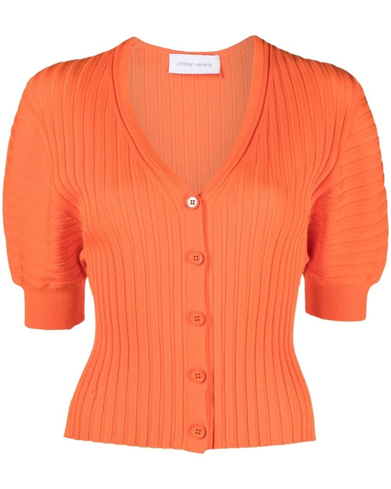 christian wijnants Damen Gerippter Cardigan