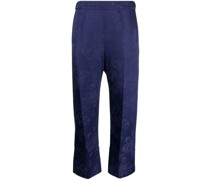 Jacquard-Hose mit Blumenmuster