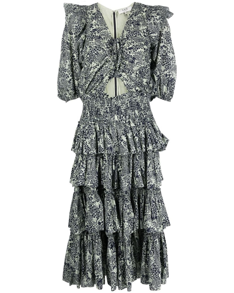 Sea Damen Gestuftes Kleid aus Bio-Baumwolle