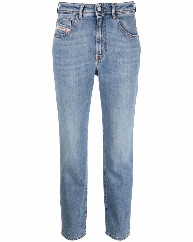 Diesel Damen Schmale High-Rise-Jeans
