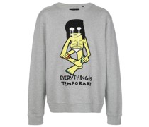 Besticktes 'Temporary' Sweatshirt