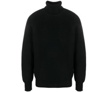 Gerippter Rollkragenpullover