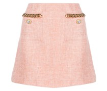 Tweed-Rock mit Kettendetail
