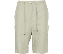 mid-rise hemp bermuda shorts