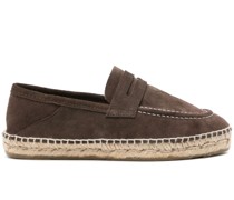 Penny-Espadrilles aus Wildleder