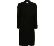 Structured double-breasted maxi coat