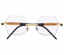 Sonnenbrille mit geometrischem Gestell
