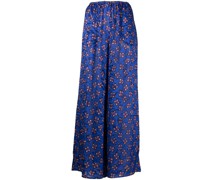 Weite Hose mit Blumen-Print