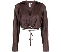 Cropped-Top mit Schleifenverschluss