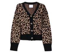 Cardigan mit Leoparden-Print