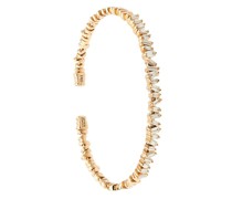 18kt 'Fireworks Flexible Diamond Baguette' Rotgoldarmspange