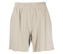Ungesäumte Jacquard-Shorts