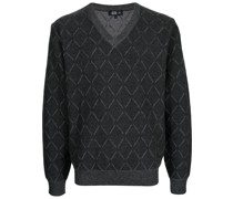 Man On The Boon. Pullover mit Argyle-Muster