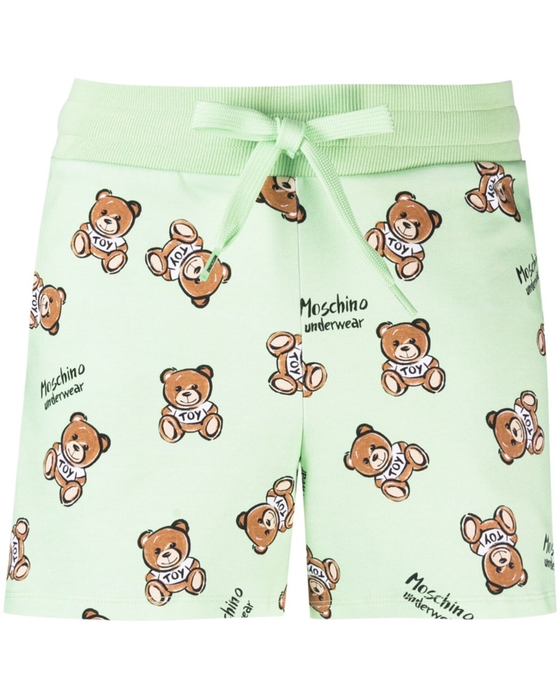 Moschino Damen Shorts mit Signaturen-Teddy