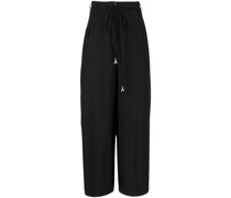 High-Waist-Hose mit weitem Bein