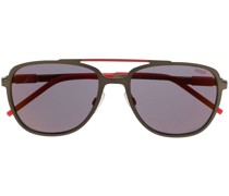 Zweifarbige Pilotenbrille