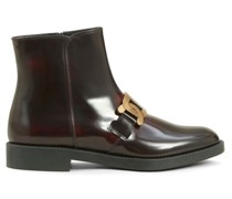 Stiefeletten mit Logo-Schild