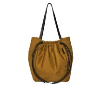 drawstring-fastened tote bag