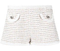 Tweed-Shorts mit hohem Bund