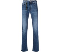 Tief sitzende Straight-Leg-Jeans