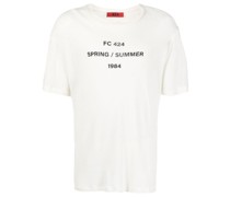T-Shirt mit Logo-Stickerei