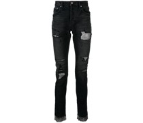 Slim-Fit-Jeans im Distressed-Look