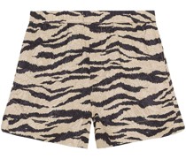 Shorts mit Zebramuster