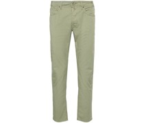tapered cotton trousers