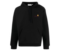 Hoodie mit Logo-Stickerei