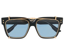 Brille mit getönten Clip-On-Gläsern
