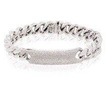 18kt Weißgoldarmband mit Diamanten-Pavé