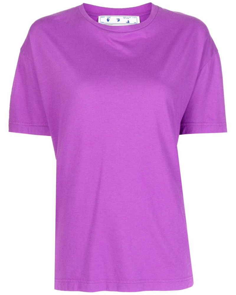 OFF-WHITE Damen T-Shirt mit rundem Ausschnitt
