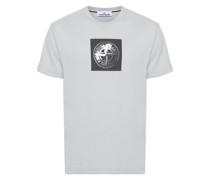 T-Shirt mit Kompass-Print