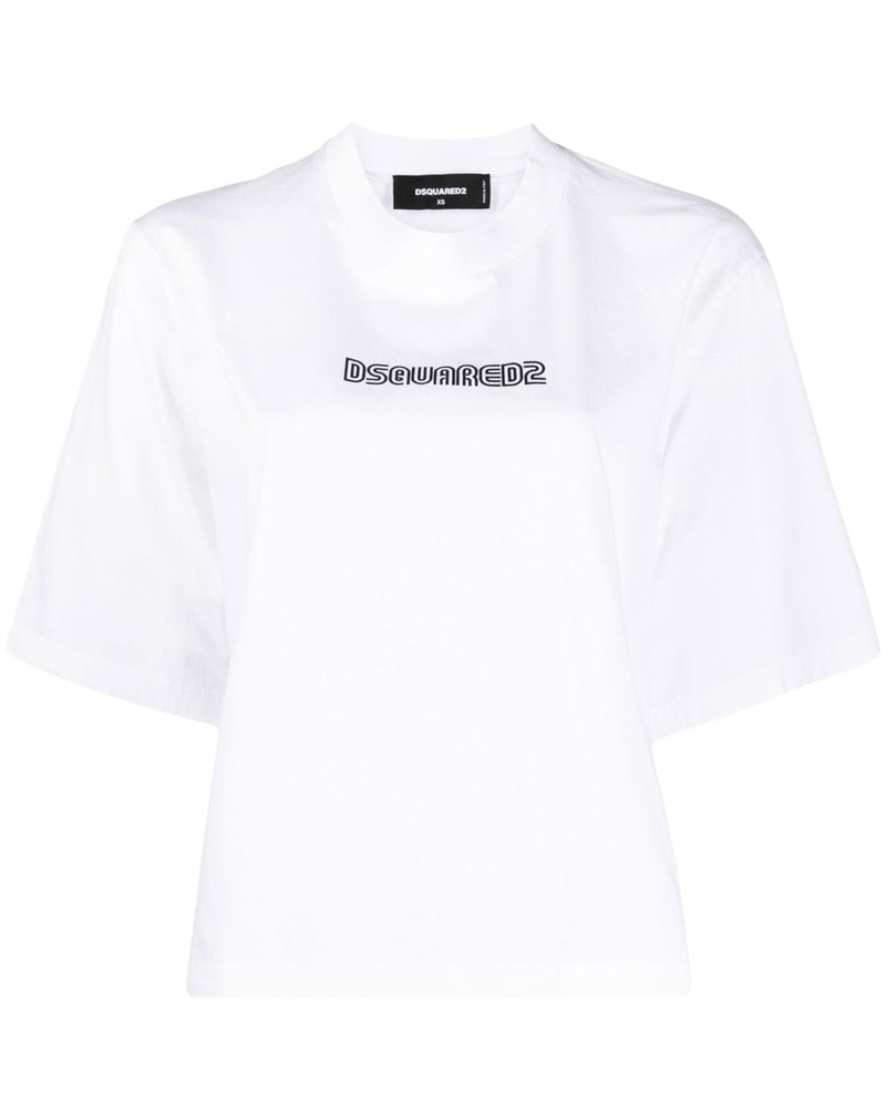 Dsquared2 Damen T-Shirt mit Logo-Print