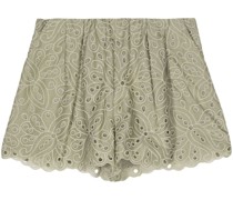 broderie anglaise cotton shorts
