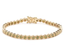 18kt Hexagon Gelbgoldarmband mit Diamanten