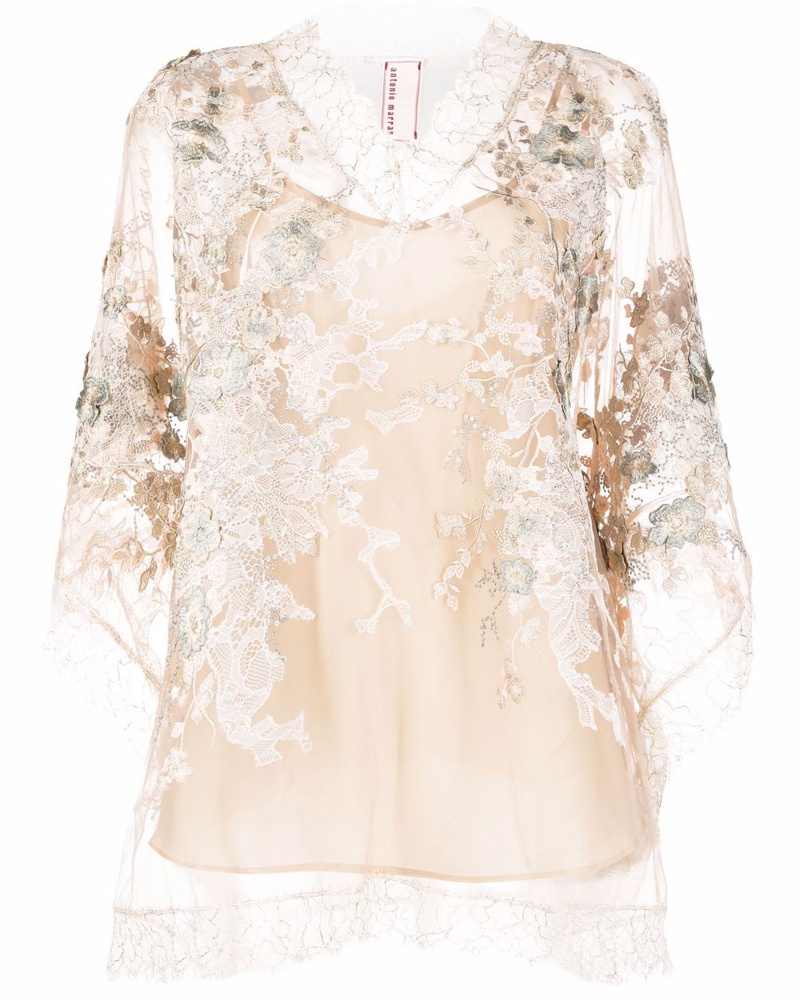 Antonio Marras Damen Top mit Spitze