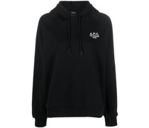 A.P.C. Hoodie mit Logo-Stickerei