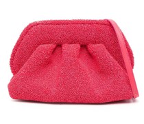 Bouclé-Clutch mit Kettenriemen