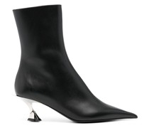 60mm leather ankle boots