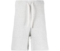 drawstring-waist knitted shorts