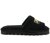 Sandalen mit Logo-Schild