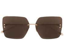 Sonnenbrille mit eckigem Gestell