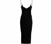 Rückenfreies Midikleid mit Raffungen