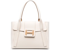 Schultertasche mit Logo-Schild