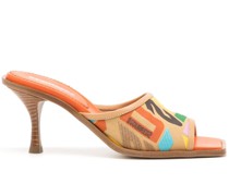 Mules mit Logo-Print 60mm