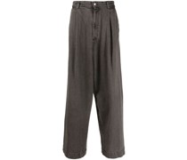 Halbhohe Wide-Leg-Jeans
