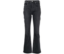 Bootcut-Jeans mit hohem Bund
