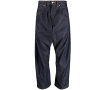 Cropped-Jeans mit tiefem Schritt