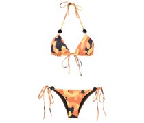 Bikini mit abstraktem Print